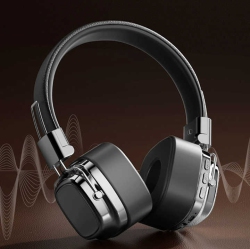 THE WAY Over-Ear Wireless Bluetooth Headphones Retro Gaming Headset Foldable Hifi Stereo Low Latency Replaceable Memory Card Replaceable Cable - For