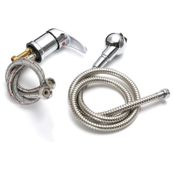 MYACUC Mixer Taps Sprayer Set, Shower Head \w Hose Handheld Shower Head Salon Barber Faucet \w Hot And Cold Mixing Valve for Hair Salon Bathing Spa