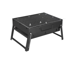 GREEN SCENIC Bbq Grill, Portable Folding Bbq Table, Outdoor Stainless Steel Smoker for 1-3 People, Picnic Garden Patio Camping Travel 35 X 27 X 20 Cm