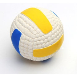 GREEN SCENIC Pet Teeth Grinding Artifact Latex Bite-Resistant Football Sounding Toy Designed for Small Dogs Anti-Suffocation Safety Material (Small