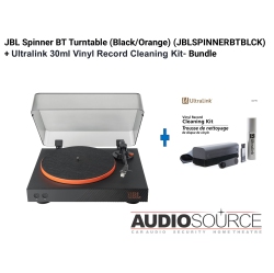 JBL Spinner Bt Turntable (Black/orange) (Spinnerbtblk)+ Ultralink 30Ml Vinyl Record Cleaning Kit- Bundle