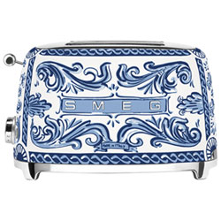 Smeg Dolce&Gabbana Toaster - 2-Slice Dolce & Gabanna Collection - Blue Mediterraneo