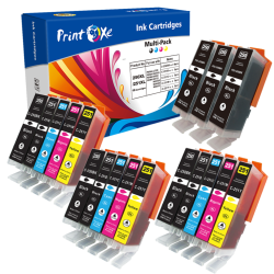 PRINTOXE Pgi-250Xl Cli-251Xl 18 Ink Cartridge Compatible for Canon Pixma Pgi 250 & Cli 251 Without for Mg / Ip / Mx Printer Series In Grey