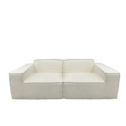 MAXXUS Teddy Compression Sofa Upholstered Loveseat for Three Person, High Rebound Density Sponge Sofa for Living Room, Bedroom, Apartment Or Office