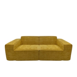 MAXXUS Teddy Compression Sofa Upholstered Loveseat for Three Person, High Rebound Density Sponge Sofa for Living Room, Bedroom, Apartment Or Office