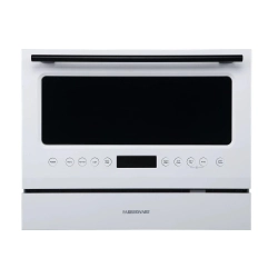 FARBERWARE Fcd06Aswwhc Countertop Dishwasher, 6 Piece, Glass Door In White