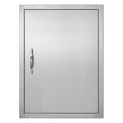 VEVOR 20W X 27H Inch Bbq Access Door, Single Outdoor Kitchen Door, Stainless Steel Flush Mount Door, Wall Vertical Door \w Handle, for Bbq Island
