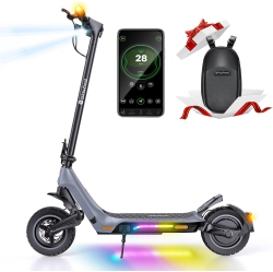 ISINWHEEL Z1 Electric Scooter for Adults (1000W Motor/45 Km/h Top Speed/40-51Km Pas Range-10" Off-Road Tires - Dual Shock Absorbers & Turn Signal) -