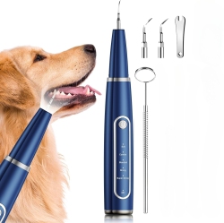 MYACUC Dog Plaque Remover for Teeth, Pet Ultrasonic Tooth Cleaner, Teeth Cleaning Kit, Tartar Removal Tools for Teeth Stains for Dogs And Cats (Blue)