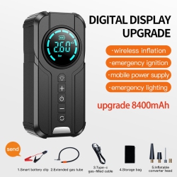 THE WAY Car Emergency Starting Power Supply, Air Pump, Integrated Battery Charger, Multi-Function Portable Battery Charger, Ignition Starter - 8000