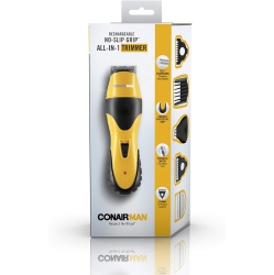 CONAIRMAN All-In-One Beard Trimmer for Men for Face, Nose And Ear Hair Trimmer, 6 Piece Men's Grooming Kit, Cordless/rechargeable