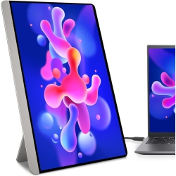 AYY 16.1" Fhd 1080P Portable Monitor With USB-C, HDMI, HDr Ips And Built-In Stand/speakers for for PC Mac Mobile Ps4/5 Xbox Switch