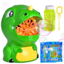 SUNTISFY Fun Little Toys Bubble Machine Automatic Bubble Blower With Bubble Solutions, Makes 1000+ Bubbles Per Minute