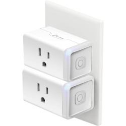 Smart Plug Mini by TP-Link - Smart Home WiFi Outlet Works \w Alexa, Echo and Google Home, No Hub Required, Remote Control, 2.4GHZ WiFi Required, 15 Amp, UL Certified, 2 Pack