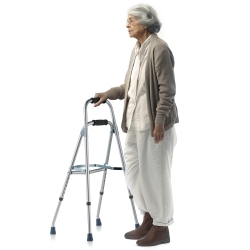 VEVOR 6-Level Folding Hemi Walker, One Arm Folding Walker for Seniors \w, Lightweight Aluminum Side One-Hand Style Mobility Aid for Elderly