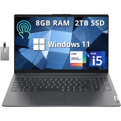 LENOVO - Ideapad 5I 15.6" Fhd Ips Touchscreen Laptop, Intel I5-1135G7, 2Tb PCie SSD, 8GB Ram, Intel Iris Xe Graphics, Backlit Keyboard, Webcam