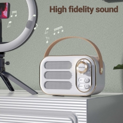 CHSSHA00 Mini Bluetooth Speaker, Retro, Long Battery Life, Home Retro, Portable Mini, Card-Inserted Speaker, High-Value, Wireless, Car Subwoofer