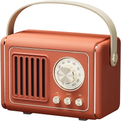 CHSSHA00 Mini Bluetooth Speaker, Multifunctional Retro Bluetooth Speaker Rechargeable, Loud Volume, Bluetooth 5.0 Wireless Tws Connection, Support Tf