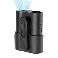 THE WAY Portable Waist Clip Fan Rechargeable Wearable Neck Fan Mini \w Fan/strong Wind Speed Cooling/100 Wind Speed-Outdoor, Indoor, Construction