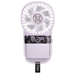 THE WAY Card Fan Mini Transparent Gift USB Small Fan Outdoor Portable Colorful Light Handheld Fan Portable Cooling Mini Transparent Handheld Fan