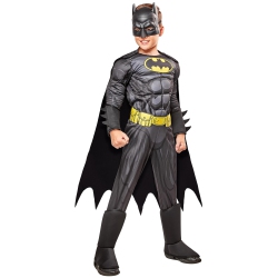 RUBIE'S Costume Co 630857_S Boys Dc Comics Deluxe Batman Costume, Small In Multicolor