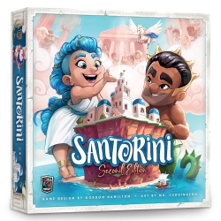 ROXLEY Santorini: Second Edition - An Elegant, Accessible Strategy Game Based In Greek Mythology | Ages 8+ | Plays In 20 Minu