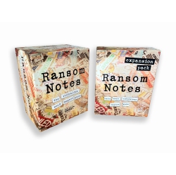 RANSOM NOTES - The Ridiculous Word Magnet Party Game & Expansion Pack One Bundle, 3+ Players