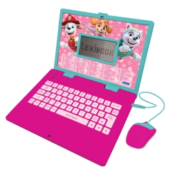 LEXIBOOK Paw Patrol Colours Bilingual Talking Educational Laptop – 124 Activities In English And French In Pink