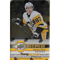UPPER DECK 2019-20 Series 1 Hockey Card Tin - 66 Piece Tin - Nhl Teams - Ungraded Cards - 1 In 4 Packs Young Guns Rook