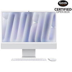 Open Box - Apple iMac 24" Nano-Texture (Fall 2024)-Silver(Apple M4 Chip/10-Core GPU/16GB RAM/256GB SSD) - En