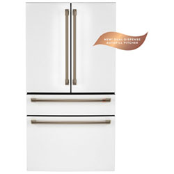 Café 34" 23.2 Cu. Ft. French Door Refrigerator with Water Dispenser (CJE23DP4WW2) - Matte White