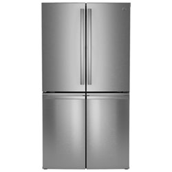 Profile 36" 28.4 Cu. Ft. 4-Door Refrigerator with Water Dispenser (PAD28BYTFS) - Stainless Steel