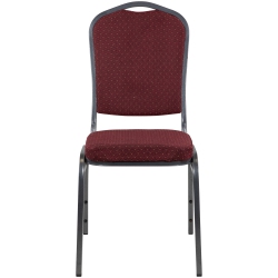 GCI Crown Back Stackable Banquet Chairs - - Set Of 2 In Red