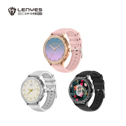 LENYES 1.2″ Round Women’S Smartwatch (Rose Gold) |Hi-Res Display · Bt 5.2 Calling · Ip67 Waterproof · 140 Mah