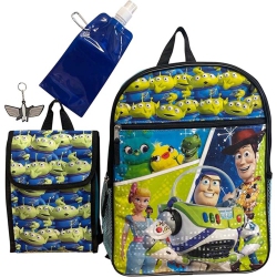FAST FORWARD Toy Story 5-Piece Backpack Set With Lunch Bag, Water Bottle, Keychain & Clip for Kids