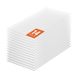 VEVOR 14 Pack Polycarbonate Greenhouse Panels, 2' X 4' X 0.16", Waterproof Uv Protected Corrugated Plastic Roofing, Impact Resistance Clear Sheets