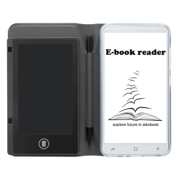 THE WAY Touchscreen E-Reader Device, 5-Inch Eye Protection Ink Screen, Portable E-Book Reader With Protective Case - 1+72GB (With 64G Card) (Blue)