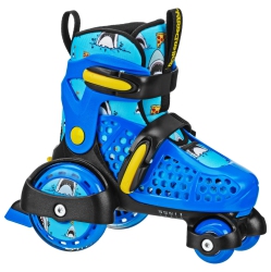 ROLLER DERBY Fun Roll Adjustable Roller Skates for Beginners, Boys & Girls Small (7-11)