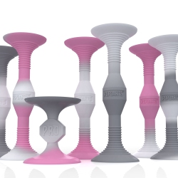 POPDARTS Pro Pack Game Set (Pink & Gray) - Indoor, Outdoor Suction Cup Throwing Game - Competition With A Pop