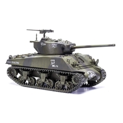 AIRFIX M4A3(76) W Sherman Battle Of The Bulge 1:35 Wwii Military Tank Plastic Model Kit A1365, Multicolor