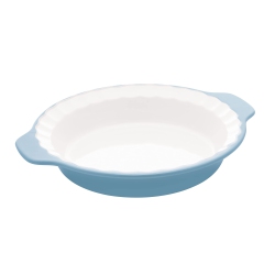 KITCHENAID Pie Plate Vitrified Stoneware, 10.83In 12.52In 2.17In Velvet In Blue