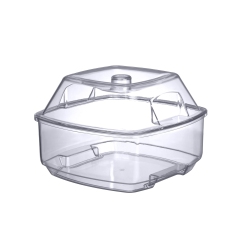 PRODYNE 17687 Flip-Lid Salad On Ice Bowl, Clear