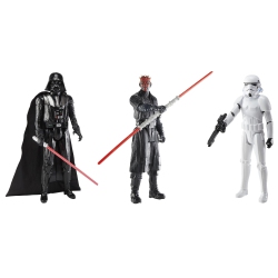 STAR WARS Clash Of The Dark Side, 12-Inch Action Figure Set, 3-Pack Of Figures & 4 Accessories, Toys for Kids Ages 4 A