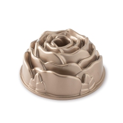 NORDIC WARE Rose Bundt, 10 Cup, Toffee