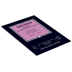 ARCHES 400014958 Watercolor Pad, Hot Press, 10" X 14