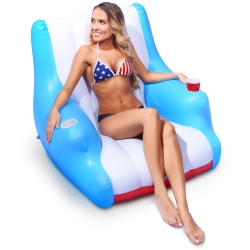 GOFLOATS Lazy Buoy Floating Pool Lounge Chair With Cup Holders for Adults - The Most Comfortable Pool Chair Float Ever