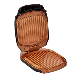 GOTHAM STEEL Electric Grill Low Fat Multipurpose Sandwich Grill With Nonstick Copper Coating – As Seen On Tv Large