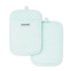 KITCHENAID Asteroid Pot Holder 2-Pack Set, Mineral Water, 7"x10