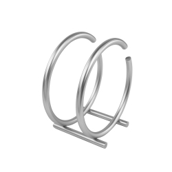 SPECTRUM DIVERSIFIED Euro Round Napkin Holder, Satin Nickel