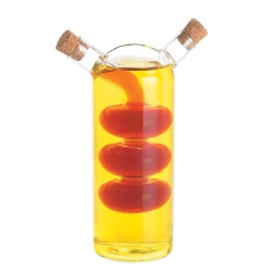 FOX RUN 7053 Oil And Vinegar Bottle, Glass, Bubbles